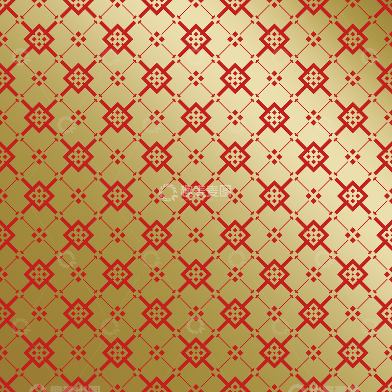 源文件下载【趣麦麦图】红金中式喜庆花纹背景135