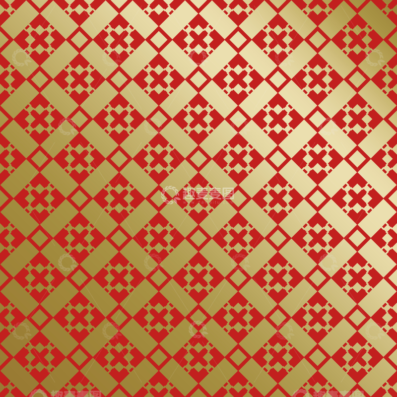 源文件下载【趣麦麦图】红金中式喜庆花纹背景142