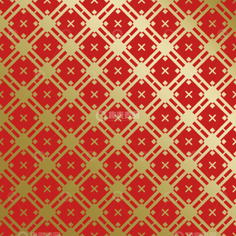 源文件下载【趣麦麦图】红金中式喜庆花纹背景137