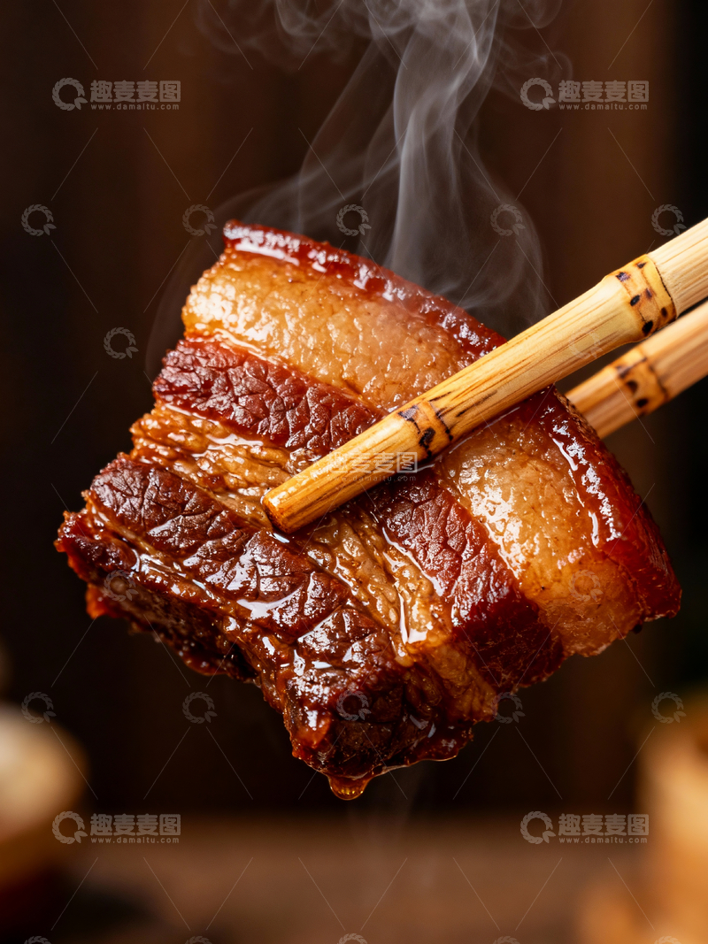 源文件下载【趣麦麦图】红烧肉特写3