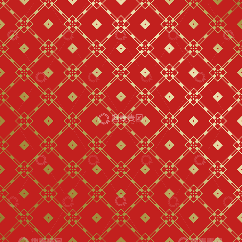 源文件下载【趣麦麦图】红金中式喜庆花纹背景163