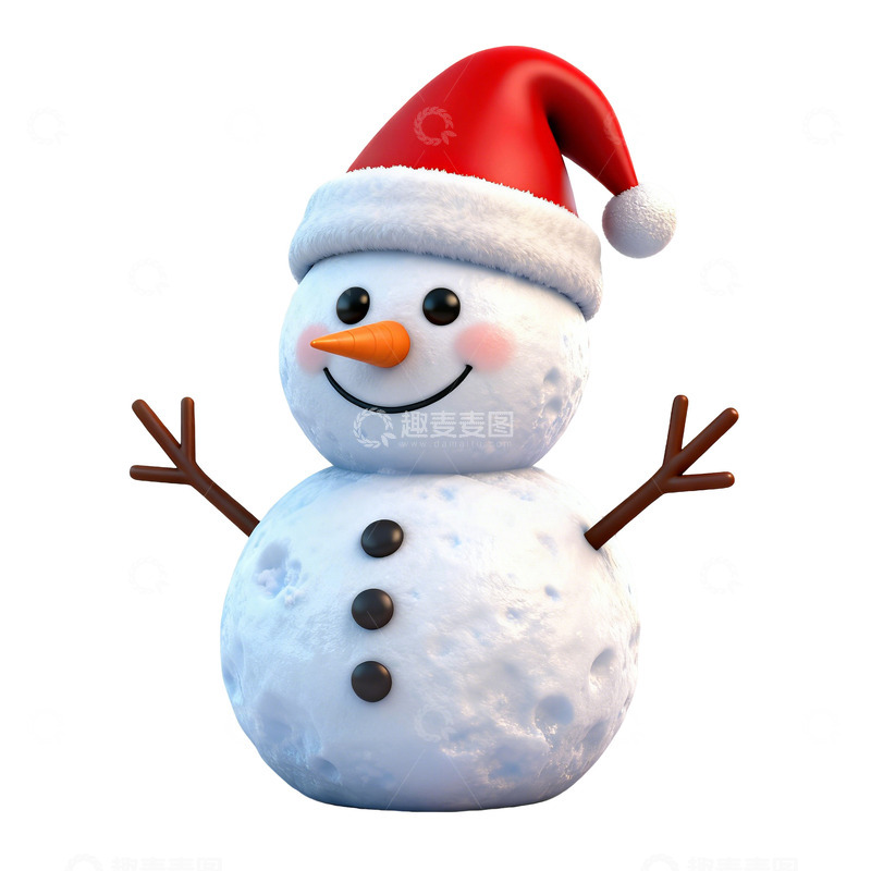 高清大图下载【趣麦麦图】圣诞节免抠雪人木马铃铛袜子节日素材