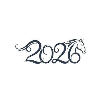 2026艺术字马年3