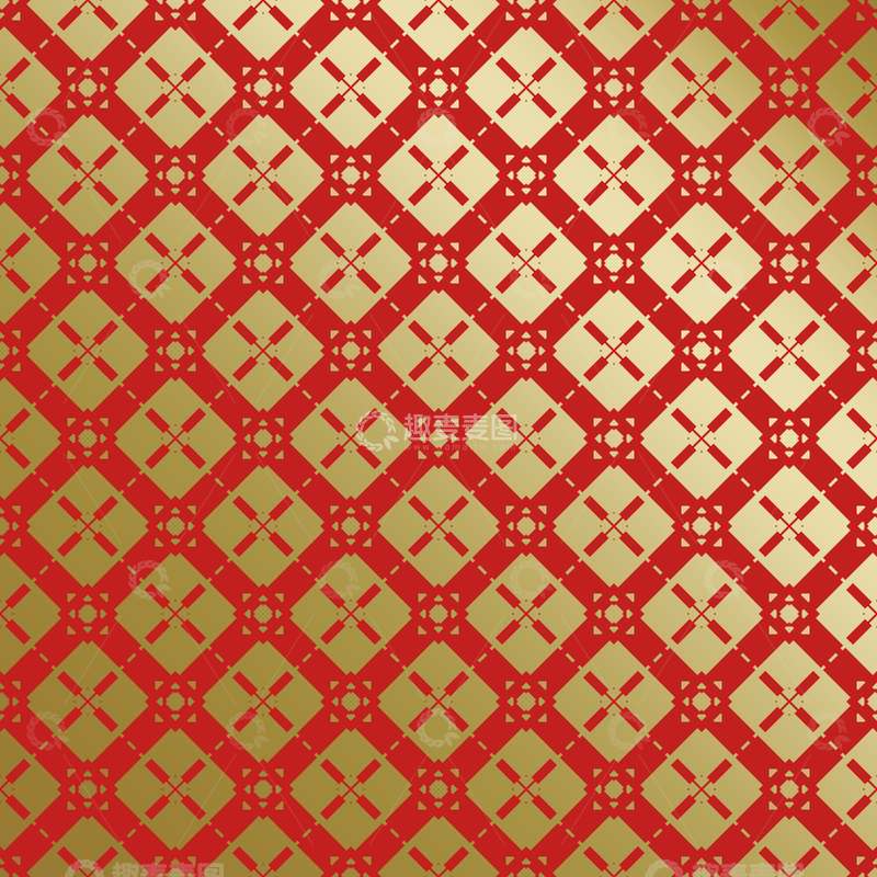 源文件下载【趣麦麦图】红金中式喜庆花纹背景171