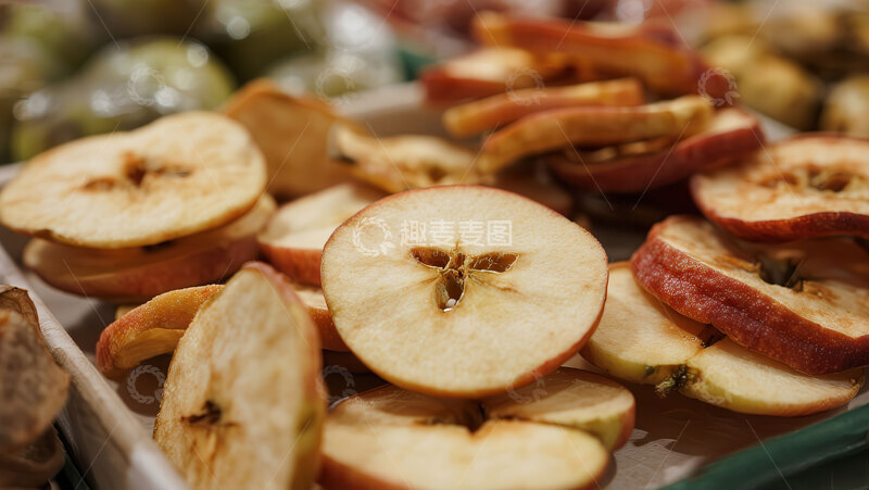 高清大图下载【趣麦麦图】-苹果干  脆片  清甜 