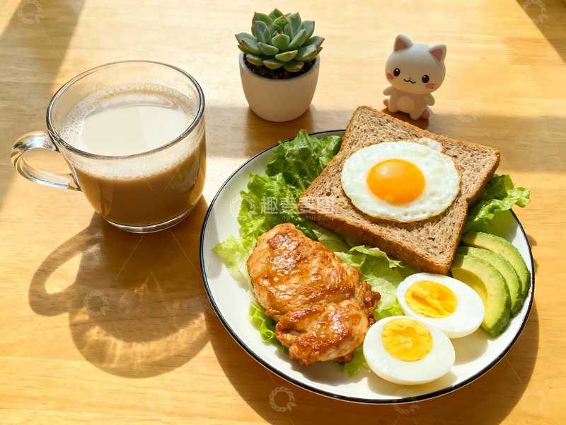 源文件下载【趣麦麦图】健康西式早餐摄影1