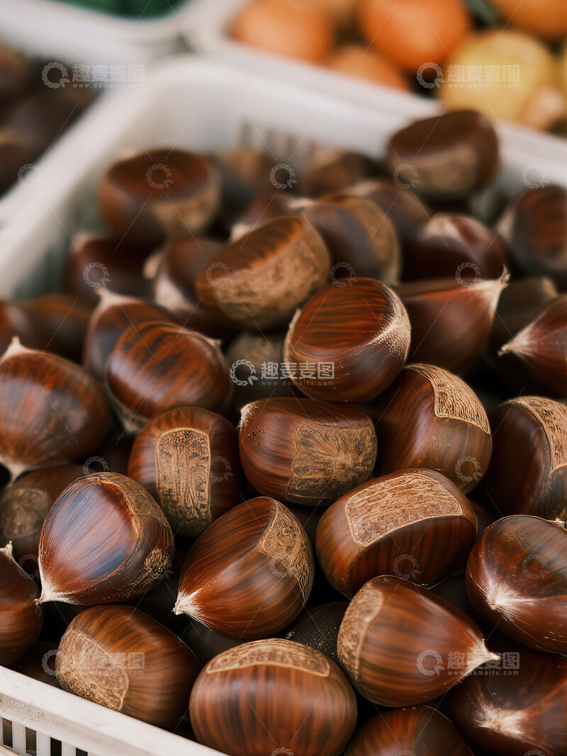 高清大图下载【趣麦麦图】板栗  糯甜  饱腹  