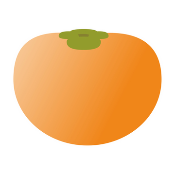 简约风柿子水果插画矢量设计元素