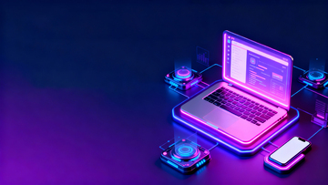 科技感数字设备展示图