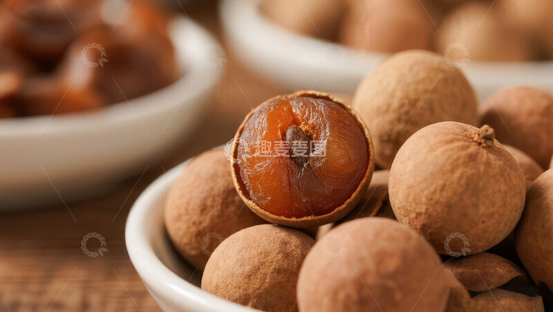 高清大图下载【趣麦麦图】桂圆干  褐亮  暖身   