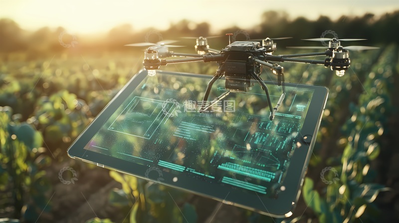 高清大图下载【趣麦麦图】智能农业无人机平板电脑操作