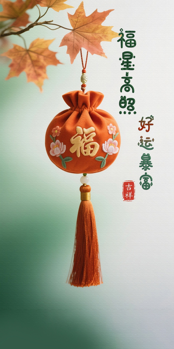 福星高照 好运 福气满满 金秋 治愈