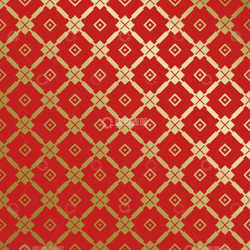 源文件下载【趣麦麦图】红金中式喜庆花纹背景210