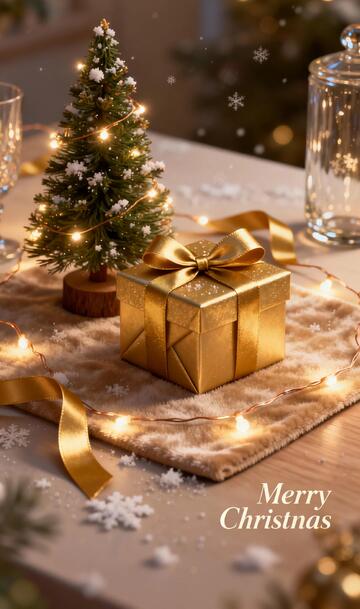 圣诞礼物装饰场景