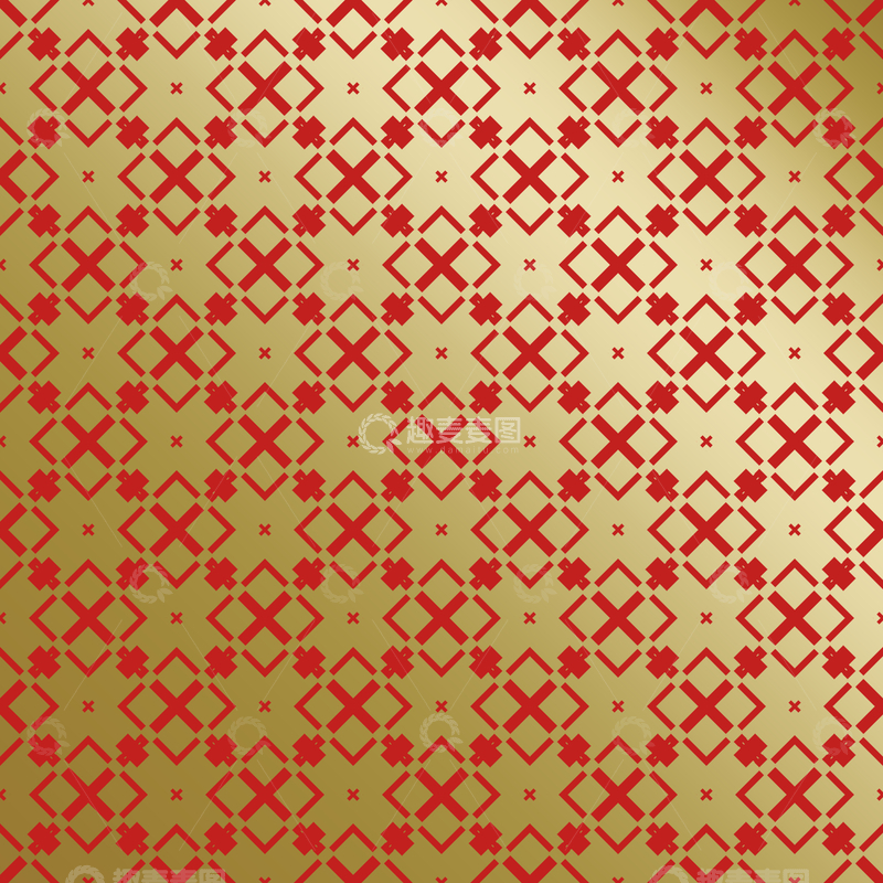 源文件下载【趣麦麦图】红金中式喜庆花纹背景201