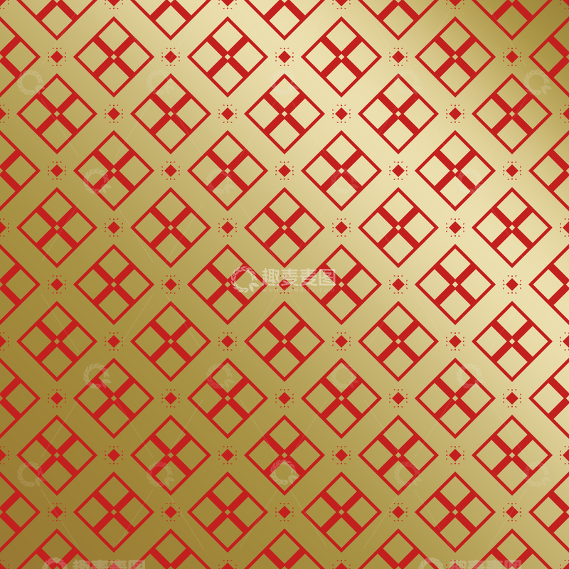 源文件下载【趣麦麦图】-红金中式喜庆花纹背景202