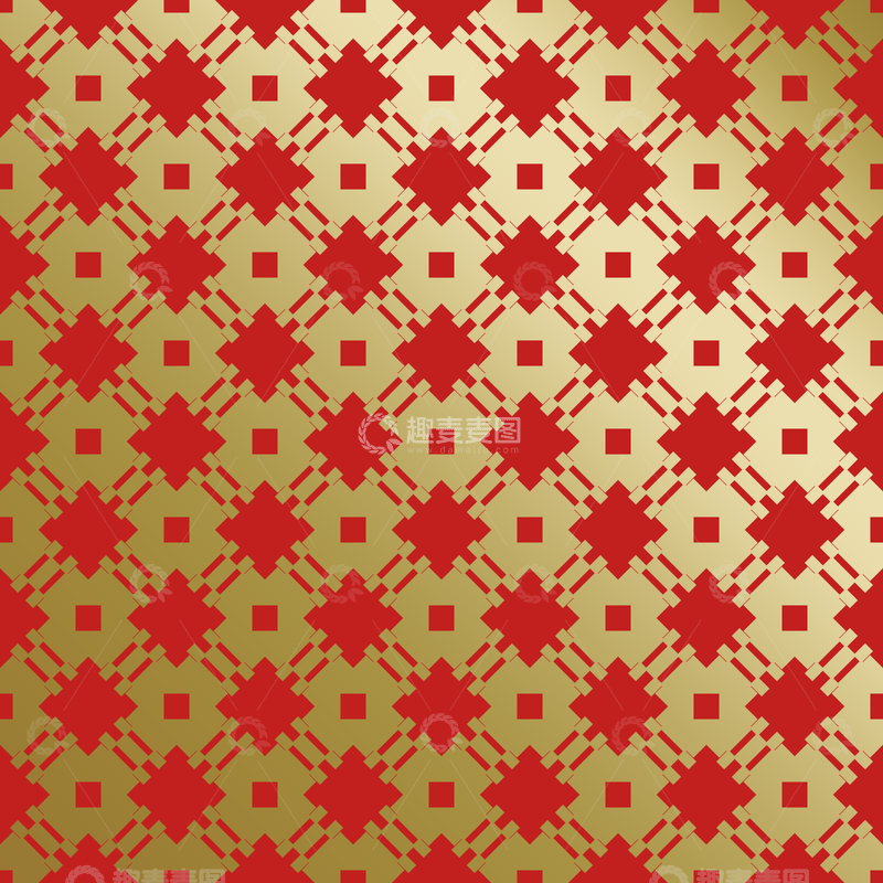 源文件下载【趣麦麦图】-红金中式喜庆花纹背景207