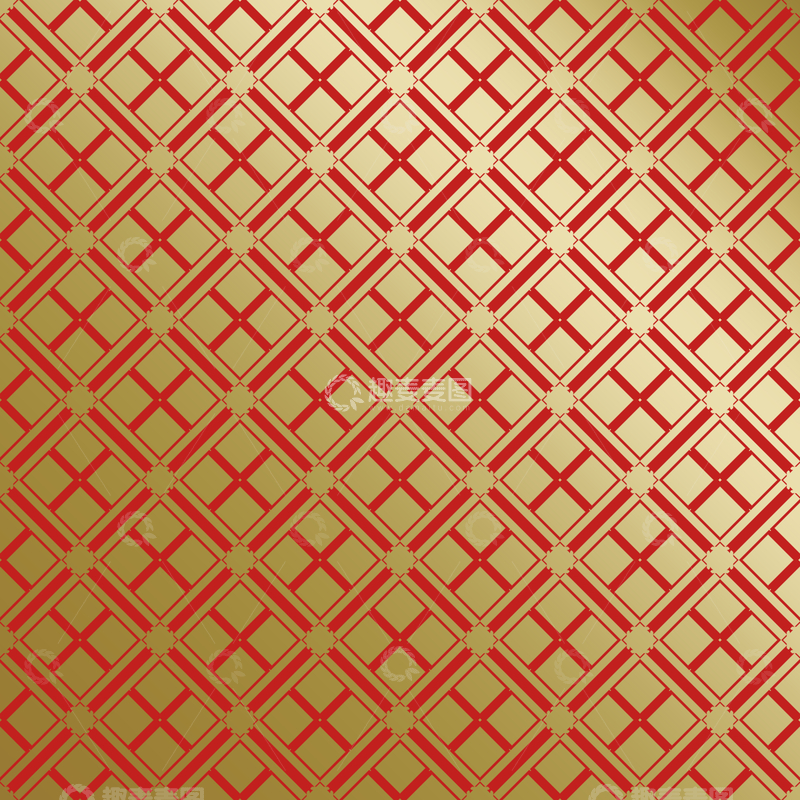 源文件下载【趣麦麦图】-红金中式喜庆花纹背景182