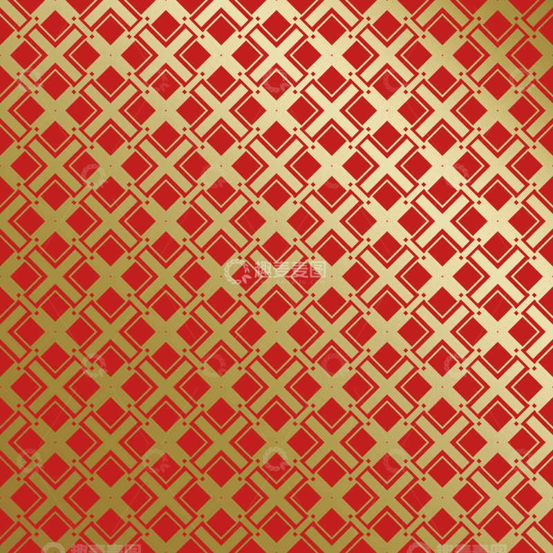 源文件下载【趣麦麦图】-红金中式喜庆花纹背景215