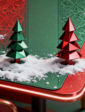 圣诞树折纸艺术