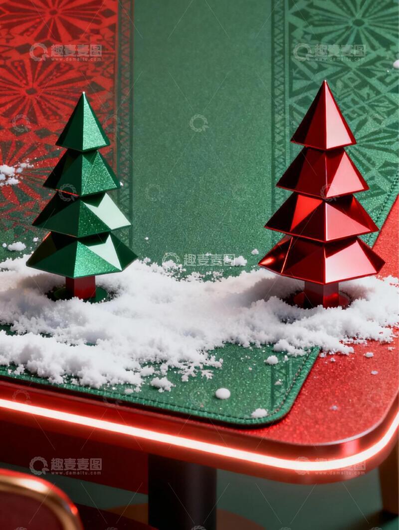 高清大图下载【趣麦麦图】圣诞树折纸艺术