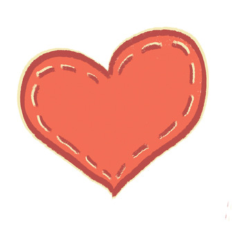 手绘心形图案插画设计素材