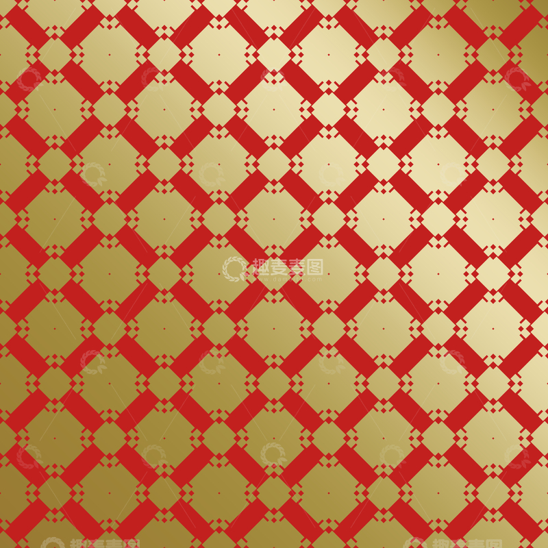 源文件下载【趣麦麦图】红金中式喜庆花纹背景221