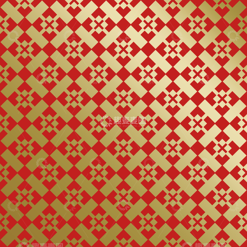 源文件下载【趣麦麦图】红金中式喜庆花纹背景225