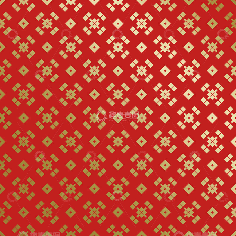 源文件下载【趣麦麦图】-红金中式喜庆花纹背景233