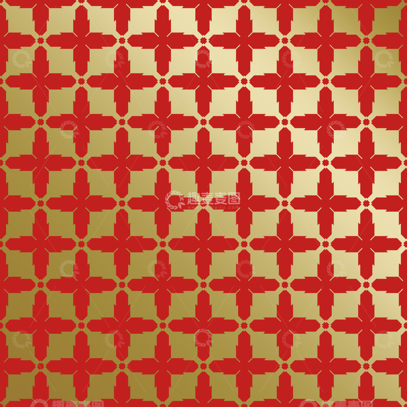 源文件下载【趣麦麦图】-红金中式喜庆花纹背景224