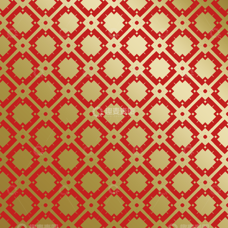 源文件下载【趣麦麦图】红金中式喜庆花纹背景227