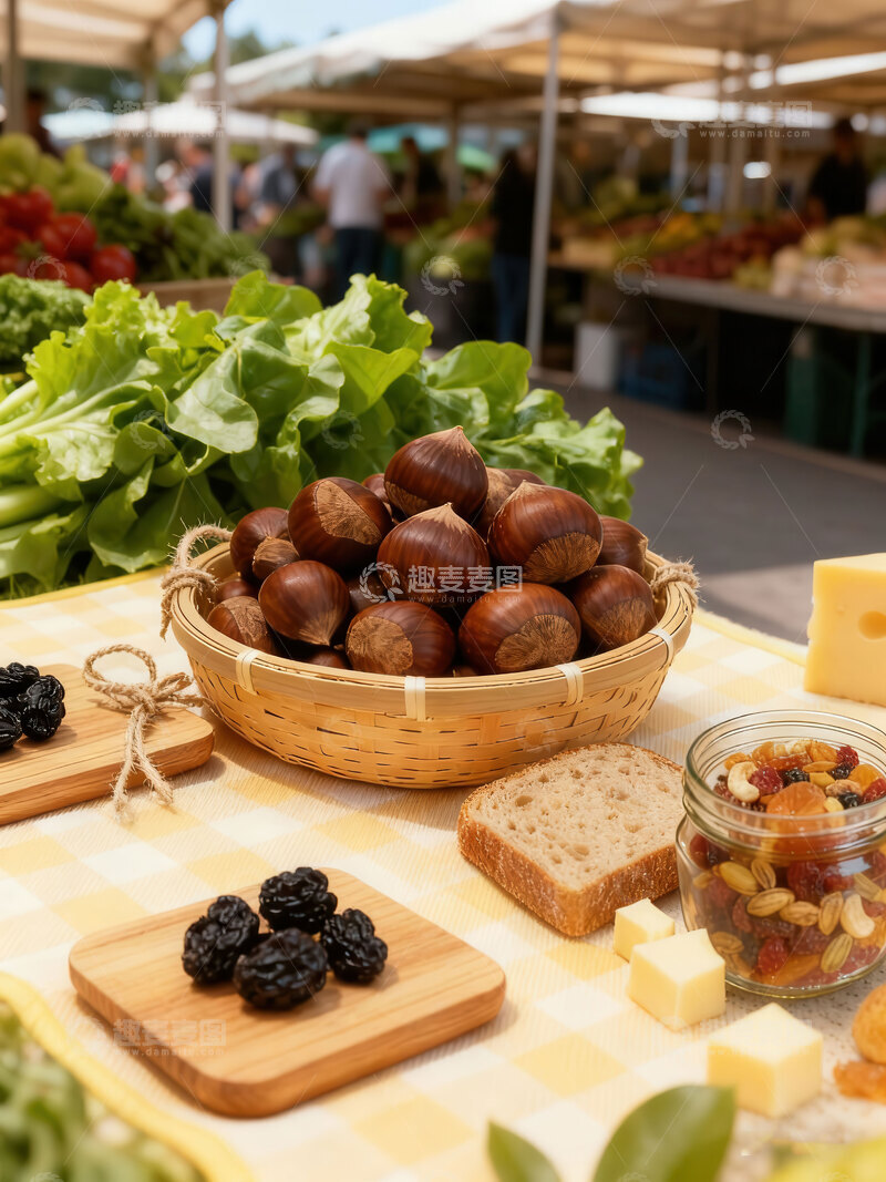 高清大图下载【趣麦麦图】板栗  糯甜   硬壳   