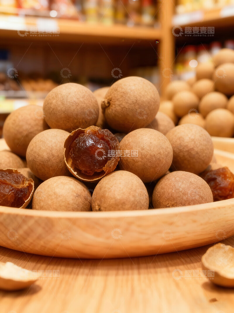 高清大图下载【趣麦麦图】桂圆干  褐亮  安神  