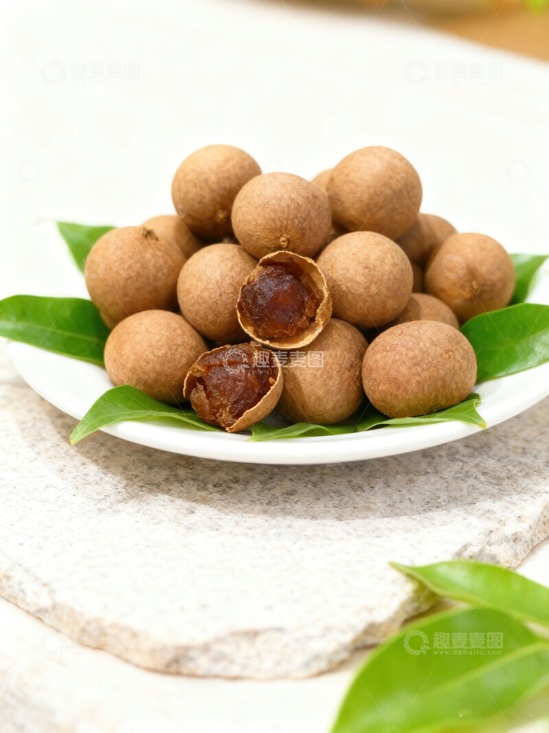 高清大图下载【趣麦麦图】桂圆干  褐亮  养心  