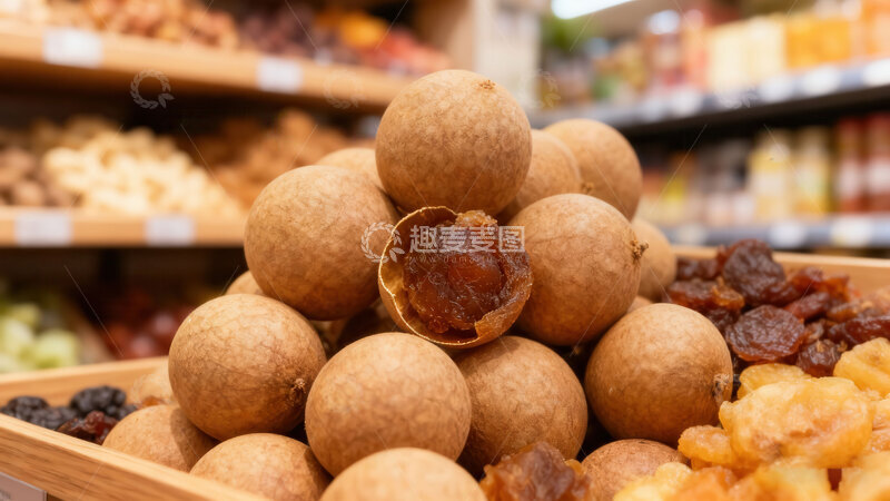 高清大图下载【趣麦麦图】桂圆干  褐亮  活血  