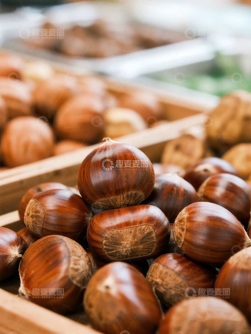 高清大图下载【趣麦麦图】-板栗  糯甜   秋实   