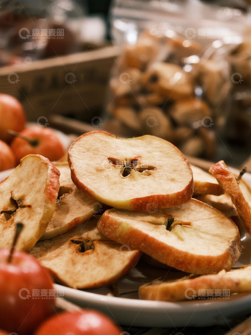 高清大图下载【趣麦麦图】苹果片  脆片  酸甜  