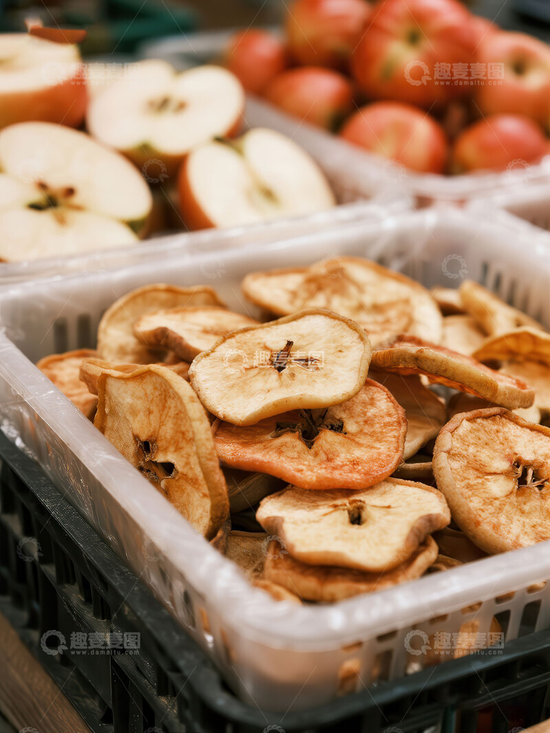 高清大图下载【趣麦麦图】苹果片  脆片  开胃  