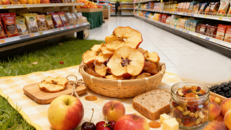 高清大图下载【趣麦麦图】苹果片  脆片  酥松