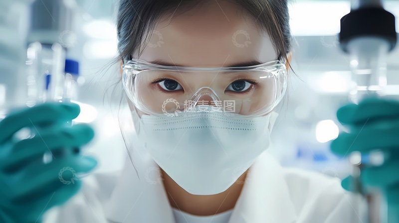高清大图下载【趣麦麦图】实验室女科研人员工作照