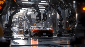 未来感汽车制造工业场景