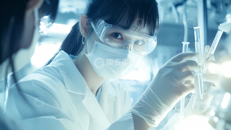 高清大图下载【趣麦麦图】实验室工作场景科技感摄影