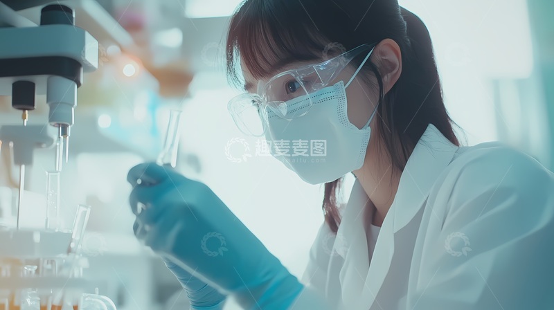 高清大图下载【趣麦麦图】实验室工作照