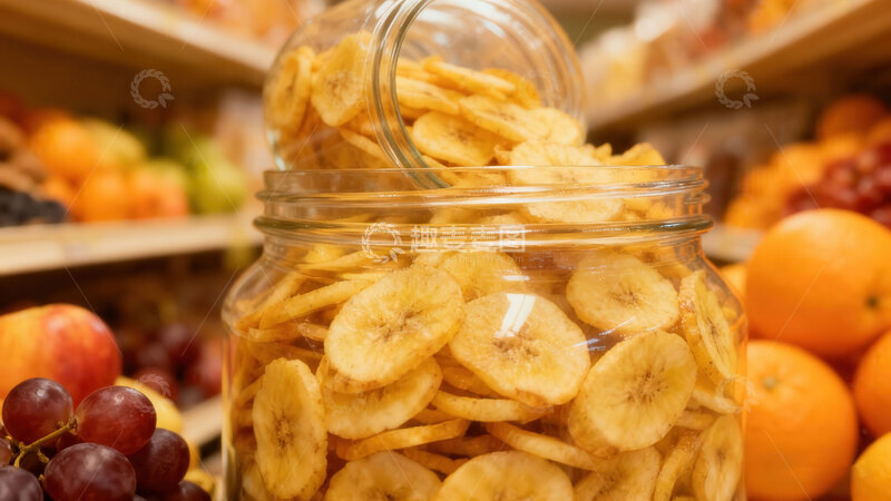 高清大图下载【趣麦麦图】香蕉  酥脆  零食  