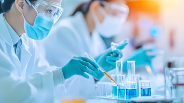 实验室科研工作人员实验操作