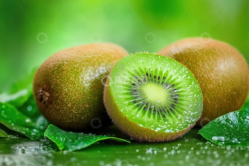 高清大图下载【趣麦麦图】放在桌面上的一堆猕猴桃