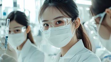 实验室工作人员工作照