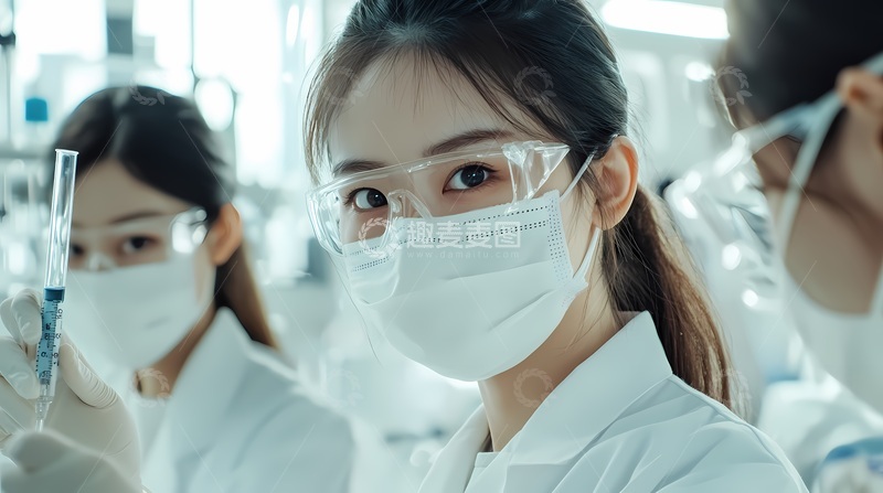 高清大图下载【趣麦麦图】实验室工作人员工作照