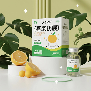 清新柠檬保健品包装设计