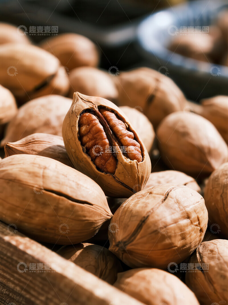 高清大图下载【趣麦麦图】碧根果  甜香  抗衰